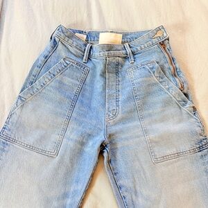 MOTHER Vintage Blue Straight Leg Jeans